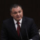 Fotografía de archivo fechada el 23 de septiembre de 2009, del entonces secretario de Seguridad Pública Genaro García Luna, durante una comparecencia en la Cámara de Diputados de la Ciudad de México (México). EFE/Mario Guzmán/ARCHIVO