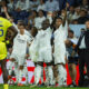 El defensa del Real Madrid Dani Carvajal se lesiona durante el partido de la jornada 9 de Liga que disputaron Real Madrid y Villarreal CF en el estadio Santiago Bernabéu. EFE/Zipi Aragón