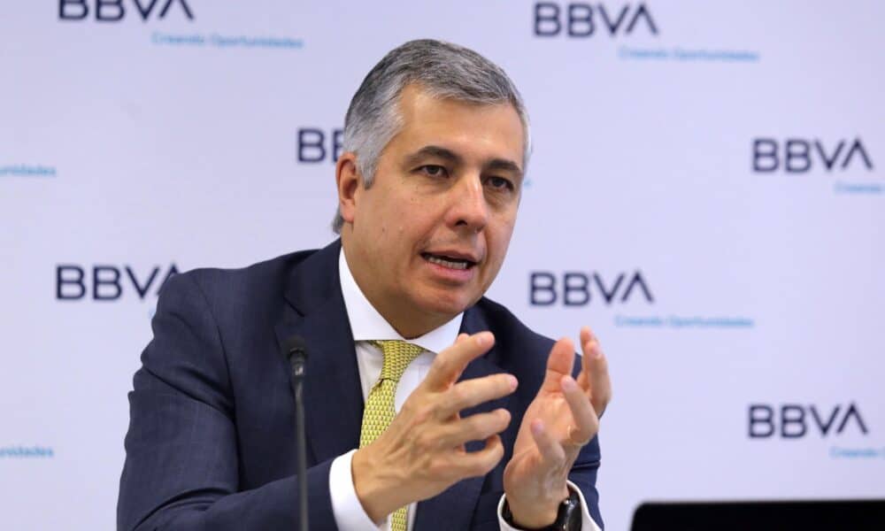 El economista jefe de BBVA México, Carlos Serrano, durante una conferencia de prensa en la Ciudad de México (México). Archivo. EFE/ Mario Guzmán