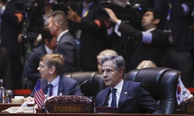 El secretario de Estado de los Estados Unidos, Antony Blinken, durante su participación en la cumbre de líderes de la Asociación de Naciones del Sudeste Asiático (ASEAN) en Laos.
EFE/EPA/RUNGROJ YONGRIT