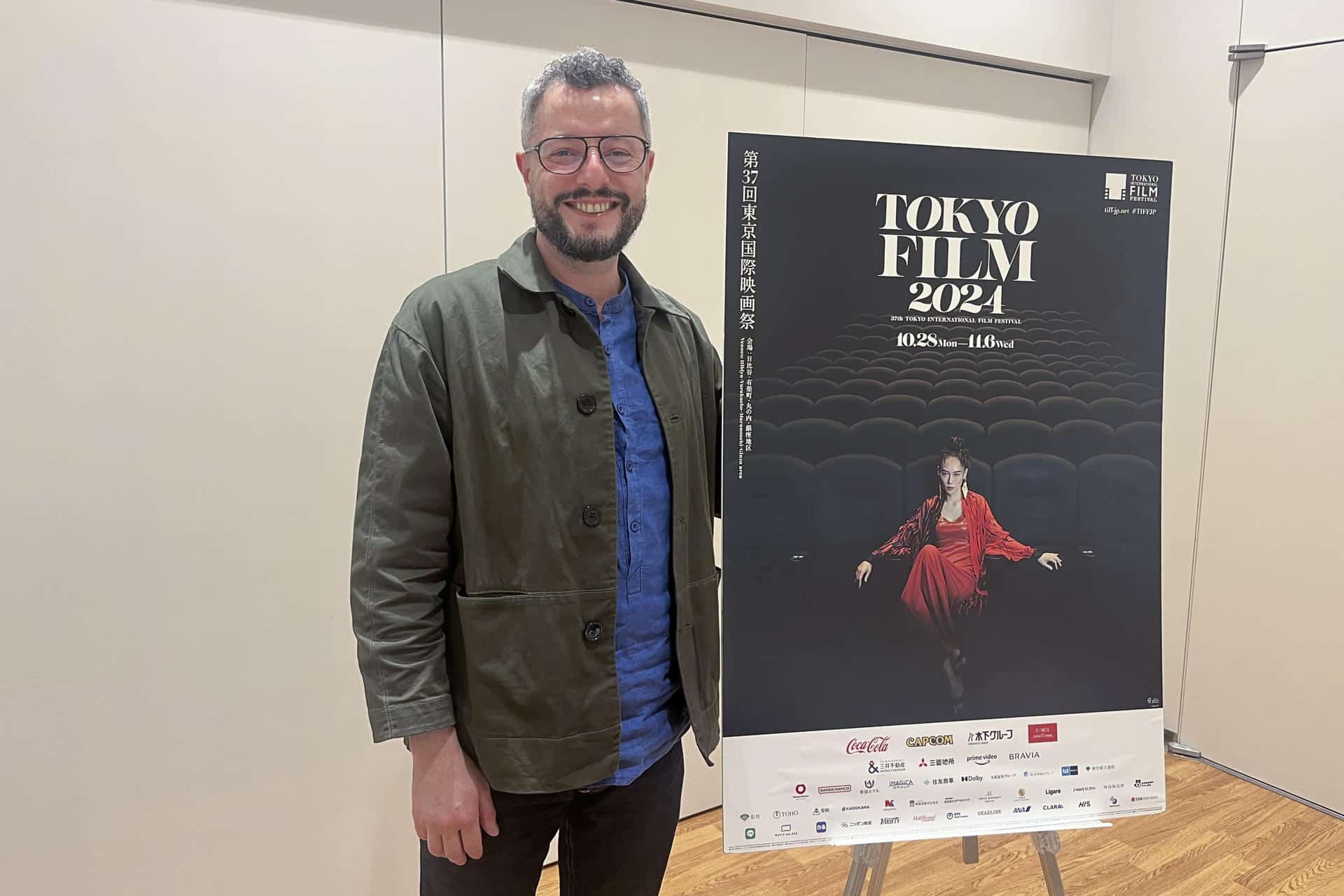 El cineasta brasileño Marco Dutra durante su visita en Tokio para participar en el Festival Internacional de Cine de Tokio (TIFF). EFE/Edurne Morillo