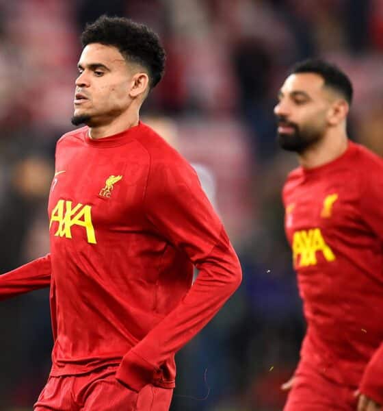 El Liverpool optó por poner a Luis Díaz de titular . EFE/EPA/ADAM VAUGHAN