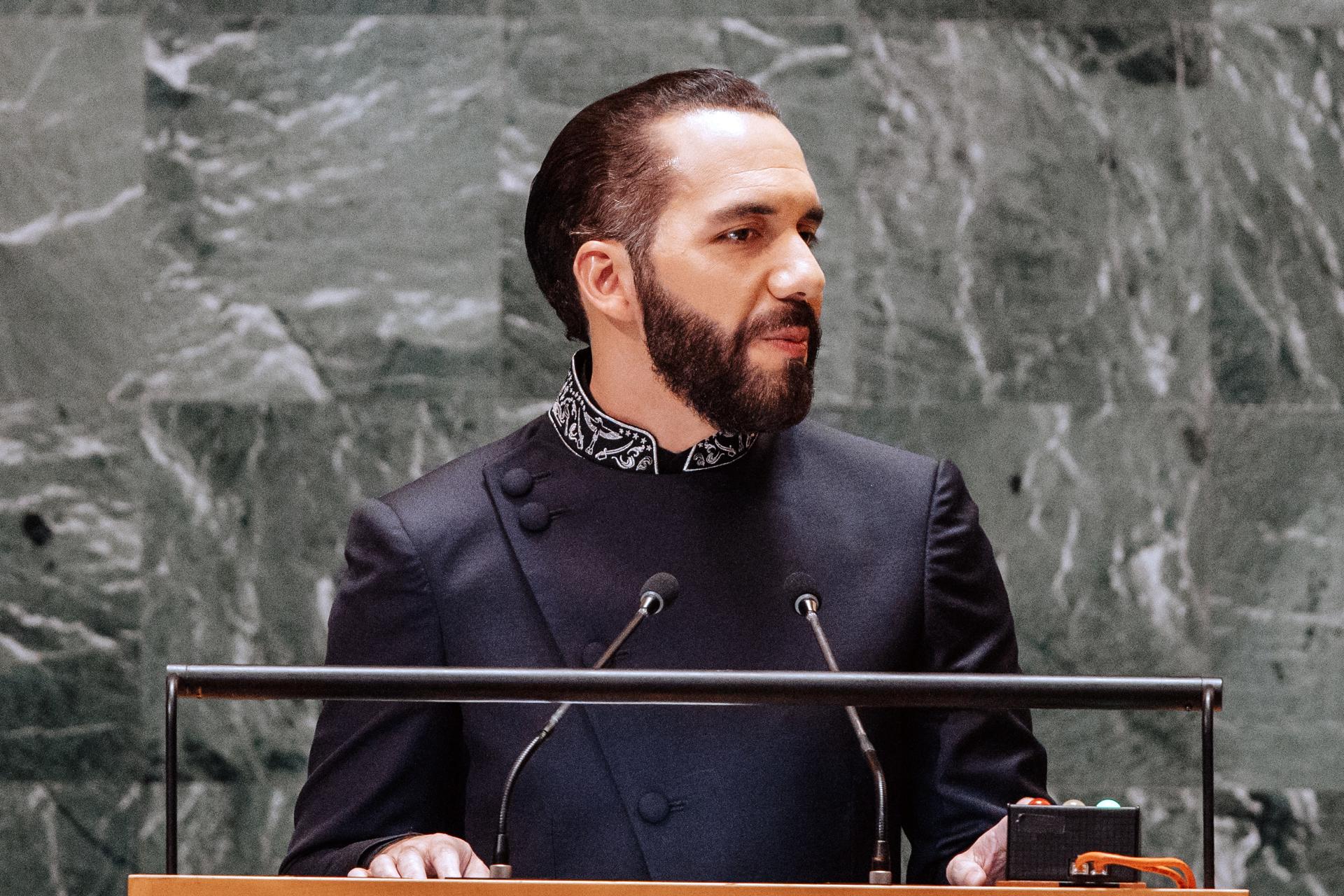 El presidente de El Salvador, Nayib Bukele, en una foto de archivo. EFE/EPA/OLGA FEDOROVA