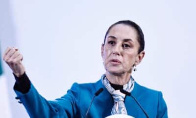 La presidenta de México Claudia Sheinbaum, participa este miércoles durante una rueda de prensa matutina en Ciudad de México (México). EFE/Sáshenka Gutiérrez