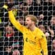 El portero del Liverpool Caoimhin Kelleher en Anfield, Liverpool, Reino Unido. EFE/EPA/PETER POWELL