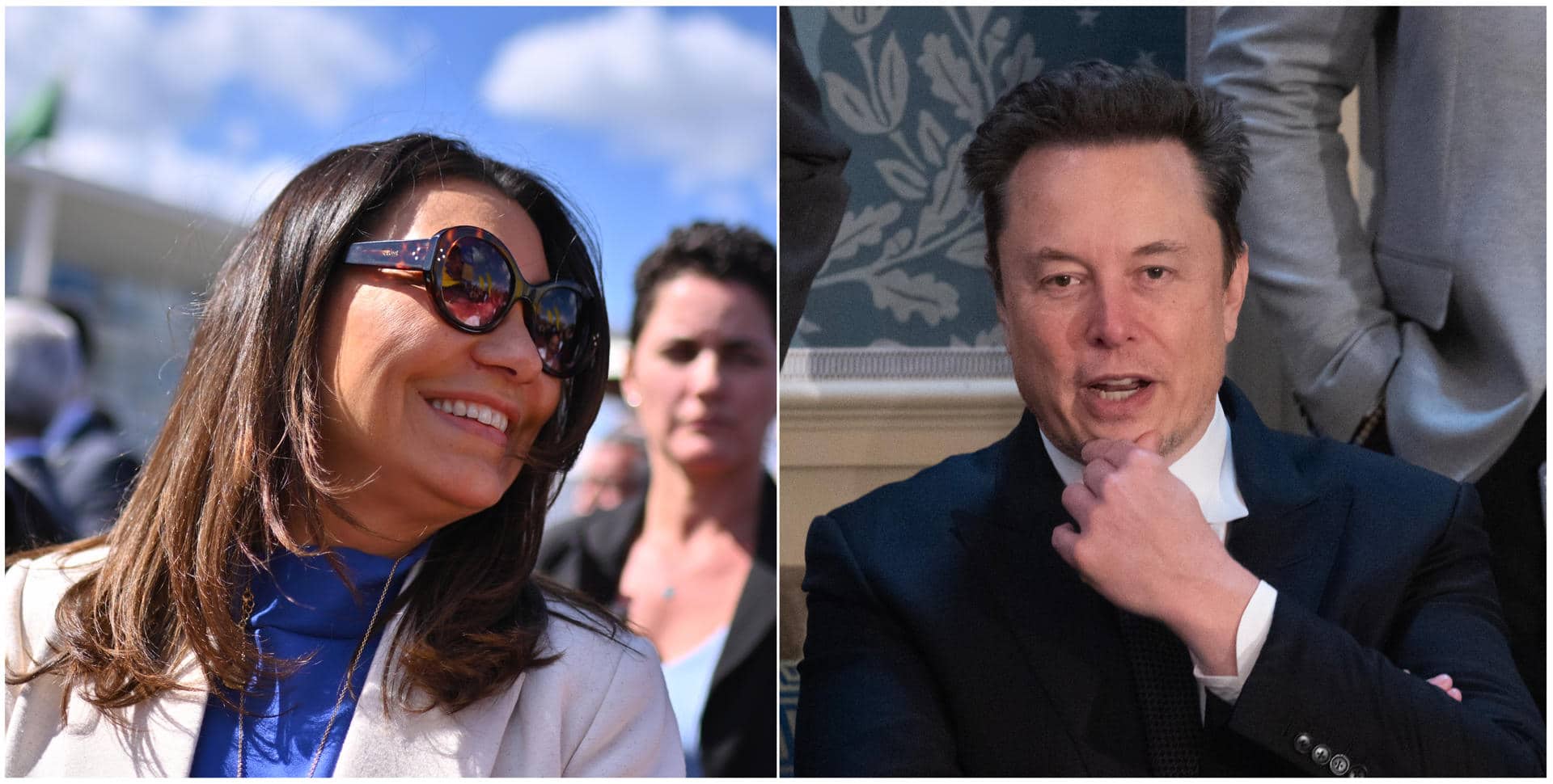 Combo de fotografías de archivo de la primera dama de Brasil Rosangela da Silva y el empresario sudafricano Elon Musk. EFE/ Andre Borges/ Michael Reynolds