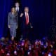 El expresidente de EE.UU. Donald Trump se atribuye este martes una victoria frente a la vicepresidenta Kamala Harris. EFE/EPA/CRISTOBAL HERRERA-ULASHKEVICH