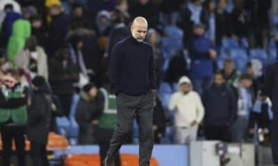 Pep Guardiola, tras el 0-4 con el Tottenham. EFE/EPA/ADAM VAUGHAN.