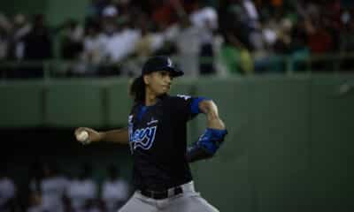 Imagen de archivo de Carlos Vargas de los Tigres del Licey. EFE/Orlando Barría