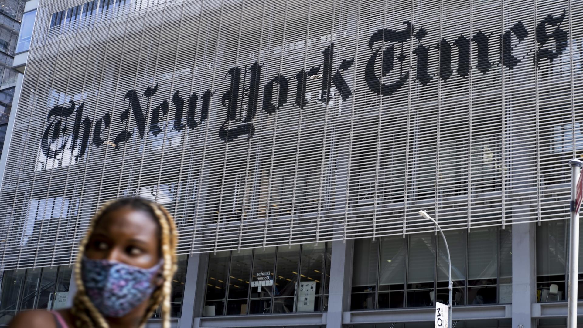 Vista del edificio del New York Times en Nueva York, Nueva York, Estados Unidos. Fotografía de archivo. EFE / EPA / JUSTIN LANE