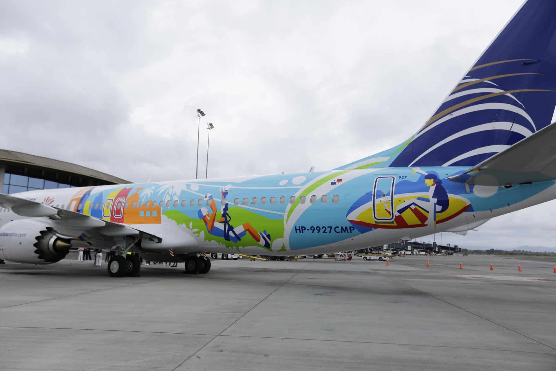 Fotografía de archivo en donde se ve un avión Boeing 737 de la aerolínea panañema Copa. EFE/ Carlos Lemos