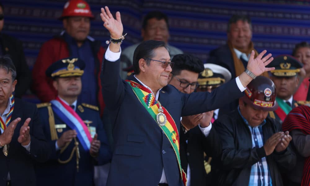 Fotografía de archivo del presidente de Bolivia, Luis Arce. EFE/ Luis Gandarillas