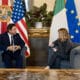 La primera ministra italiana, Giorgia Meloni, recibe este martes en Roma al gobernador estadounidense de Florida, Ron DeSantis, mientras se encuentra en Italia para una misión comercial en busca de nuevas inversiones y colaboraciones. EFE/Gobierno italiano SOLO USO EDITORIAL/SOLO DISPONIBLE PARA ILUSTRAR LA NOTICIA QUE ACOMPAÑA (CRÉDITO OBLIGATORIO)