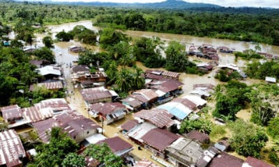 Inundaciones el sábado 9 de noviembre en Pie de Pató, Chocó (Colombia). EFE/ Ejército de Colombia