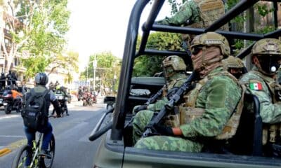 Fotografía de archivo  donde se observa a las autoridades mexicanas que custodian el sitio donde fueron decomisados  750 kilogramos de marihuana. EFE/ Mario Guzmán