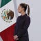 La presidenta de México, Claudia Sheinbaum, participa en una rueda de prensa este jueves, en Palacio Nacional en Ciudad de México (México). EFE/ Mario Guzmán