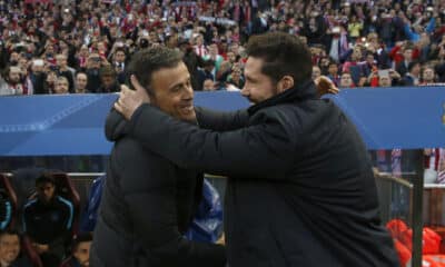 Simeone y Luis Enrique, en una foto de archivo. EFE/Kiko Huesca