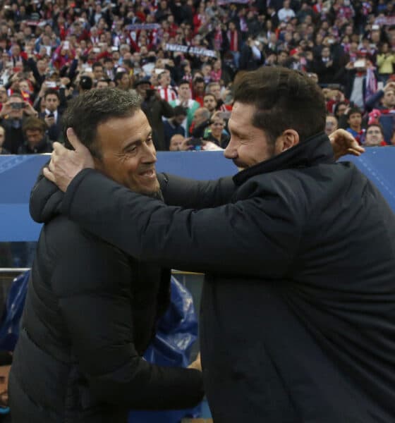 Simeone y Luis Enrique, en una foto de archivo. EFE/Kiko Huesca