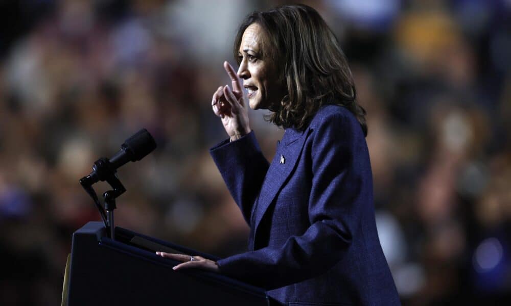 Fotografía de la vicepresidenta y candidata demócrata, Kamala Harris. EFE/Cj Gunther