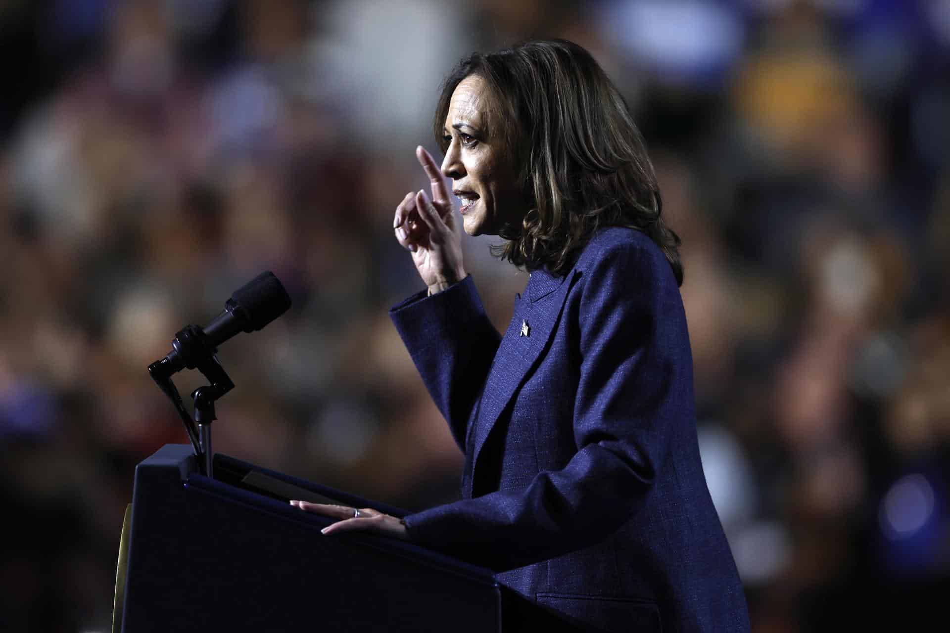 Fotografía de la vicepresidenta y candidata demócrata, Kamala Harris. EFE/Cj Gunther