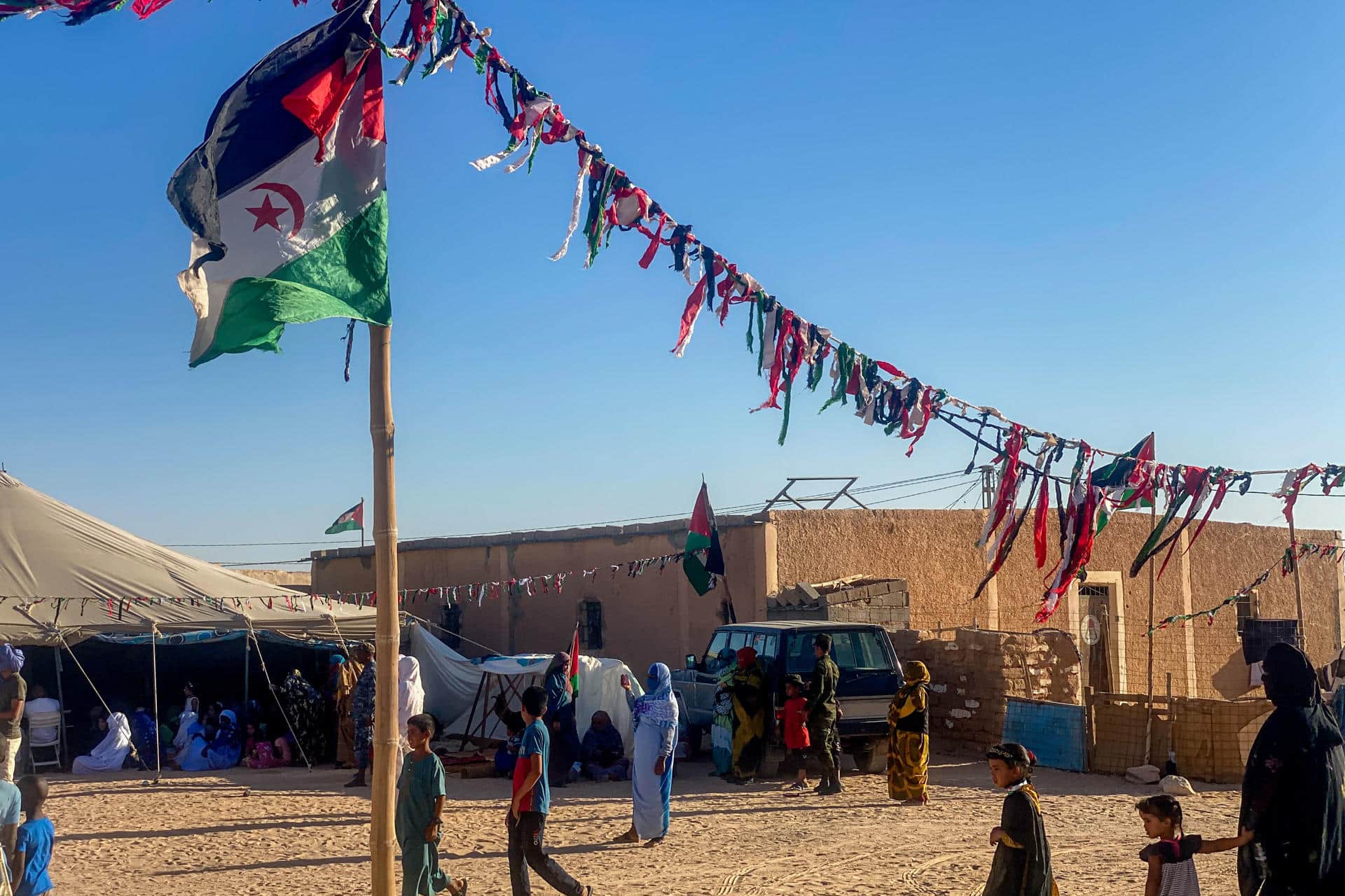 Vista de un campamento de refugiados saharauis de Tinduf, Argelia. EFE/Mahfud Mohamed Lamin Bechri