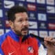 Simeone, durante la rueda de prensa de este sábado. EFE/Chema Moya