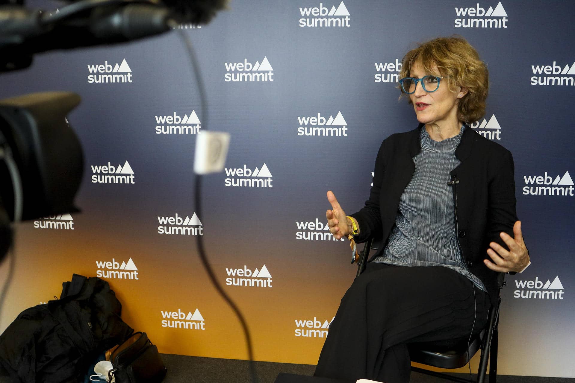 La secretaria general de Amnistía Internacional (AI), Agnès Callamard, durante una entrevista con EFE en Lisboa. EFE/ Carlota Ciudad