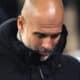 El entrenador del Manchester City, Pep Guardiola, en un momento del partido de la Liga de Campeones ante el Feyenoord. EFE/EPA/ADAM VAUGHAN