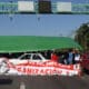 Maestros de la Coordinadora Nacional de Trabajadores de la Educación (CNTE) bloquean este martes las principales carreteras del municipio de Tapachula, en Chiapas (México). EFE/ Juan Manuel Blanco