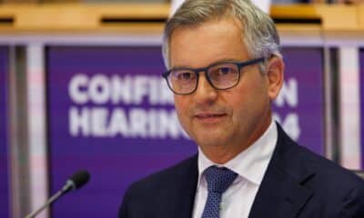 Magnus Brunner, Comisario Europeo designado para Asuntos Internos y Migración, asiste a su audiencia de confirmación ante los comités del Parlamento Europeo en Bruselas, Bélgica, 05 de noviembre de 2024. (Bélgica, Bruselas) EFE/EPA/OLIVIER MATTHYS