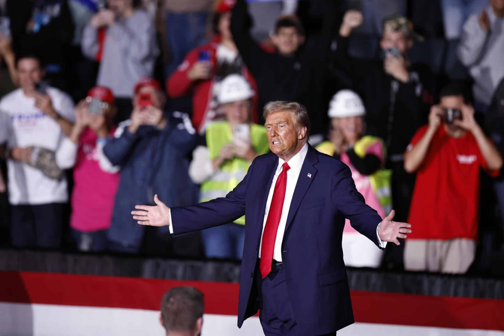 Fotografía de archivo del vencedor de las elecciones presidenciales de Estados Unidos, el republicano Donald Trump. EFE/CJ GUNTHER