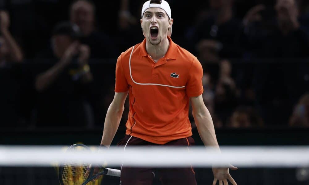 Ugo Humbert, tras su victoria. EFE/EPA/YOAN VALAT