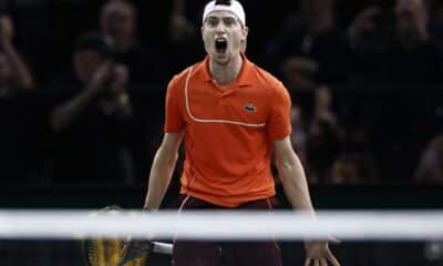 Ugo Humbert, tras su victoria. EFE/EPA/YOAN VALAT