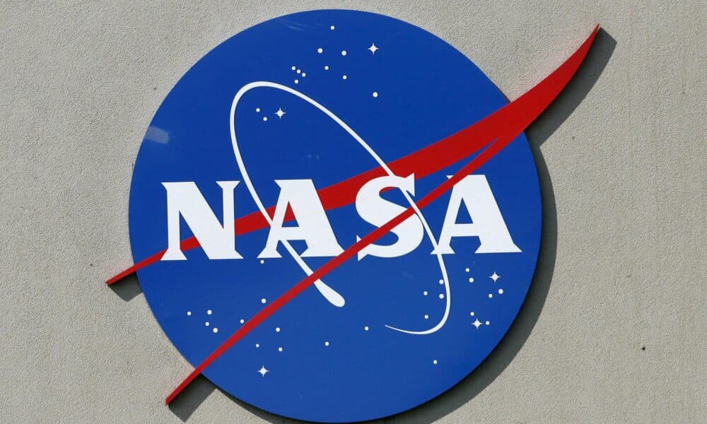 Imagen de archivo del logo de la NASA. EFE/Aaron M. Sprecher