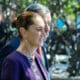 La presidenta de México, Claudia Sheinbaum, camina a la salida del hotel Othon Palace, en la playa de Copacabana previo a la cumbre de G20 este lunes en Rio de Janeiro (Brasil). EFE/ Sebastiao Moreira