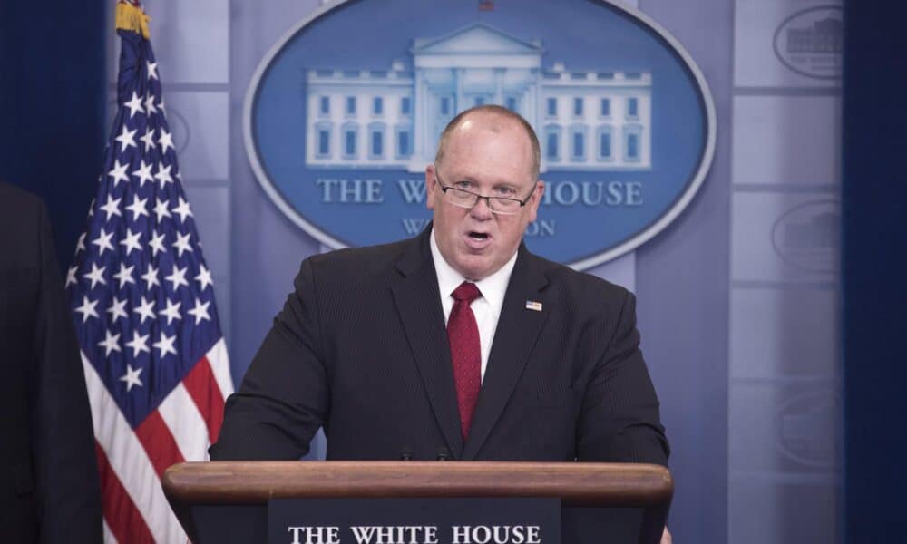 Fotografía de archivo de Tom Homan, aliado de Donald Trump durante su primer gobierno. El presidente electo de Estados Unidos lo nombrará como su nuevo "zar de la frontera". EFE/Michael Reynolds