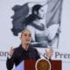 La presidenta de México, Claudia Sheinbaum, habla durante su conferencia de prensa este jueves, en el Palacio Nacional de la Ciudad de México (México). EFE/ Mario Guzmán