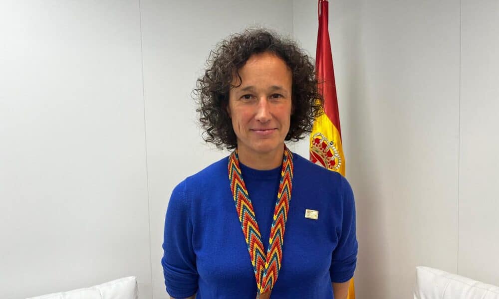 La directora de la Oficina Española de Cambio Climático (OECC), Valvanera Ulargui. en la COP29 en Bakù. EFE/Elena Sánchez Laso