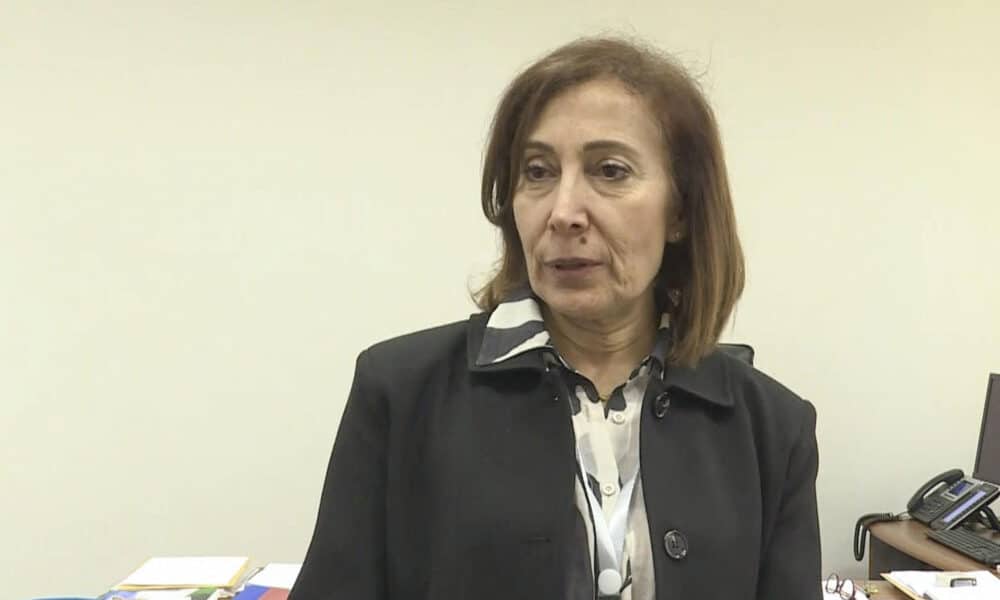 La directora general del Hospital de Turquía, Mona Mustafa Teryaki, ofrece una entrevista a la Agencia EFE este lunes. Pasillos prácticamente vacíos, instalaciones a estrenar y personal médico ultimando detalles para inaugurar mañana martes el Hospital de Turquía, un edificio nuevo dentro del complejo hospitalario de Sidón, en el sur del Líbano, especializado en quemaduras -especialmente las causadas por fósforo blanco- y cirugías de reparación a los heridos de guerra. EFE/ Rosa Soto