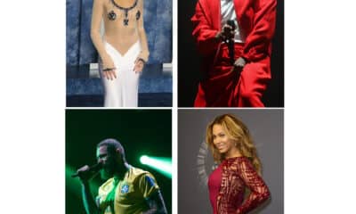 Combo de fotografías de archivo que muestra a los cantantes Sabrina Carpenter (arriba-i), Kendrick Lamar (arriba-d), Post Malone (abajo-i) y Beyoncé (abajo-d). Beyoncé lidera la lista de los nominados a la 67 edición de los Grammy con 11 menciones, seguida de Charli XCX, Billie Eilish, Kendrick Lamar y Post Malone, con siete nominaciones. EFE/ARCHIVO