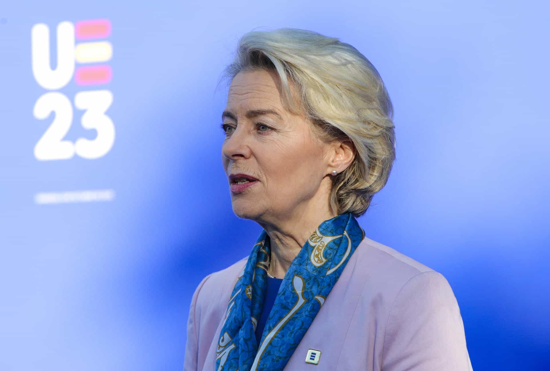 La presidenta de la Comisión Europea, Ursula Von Der Leyen. EFE/ PepeTorres