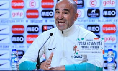 El seleccionador de Portugal, el español Roberto Martínez, durante la rueda de prensa previa al partido de la Liga de Naciones contra Polonia. EFE/EPA/ESTELA SILVA