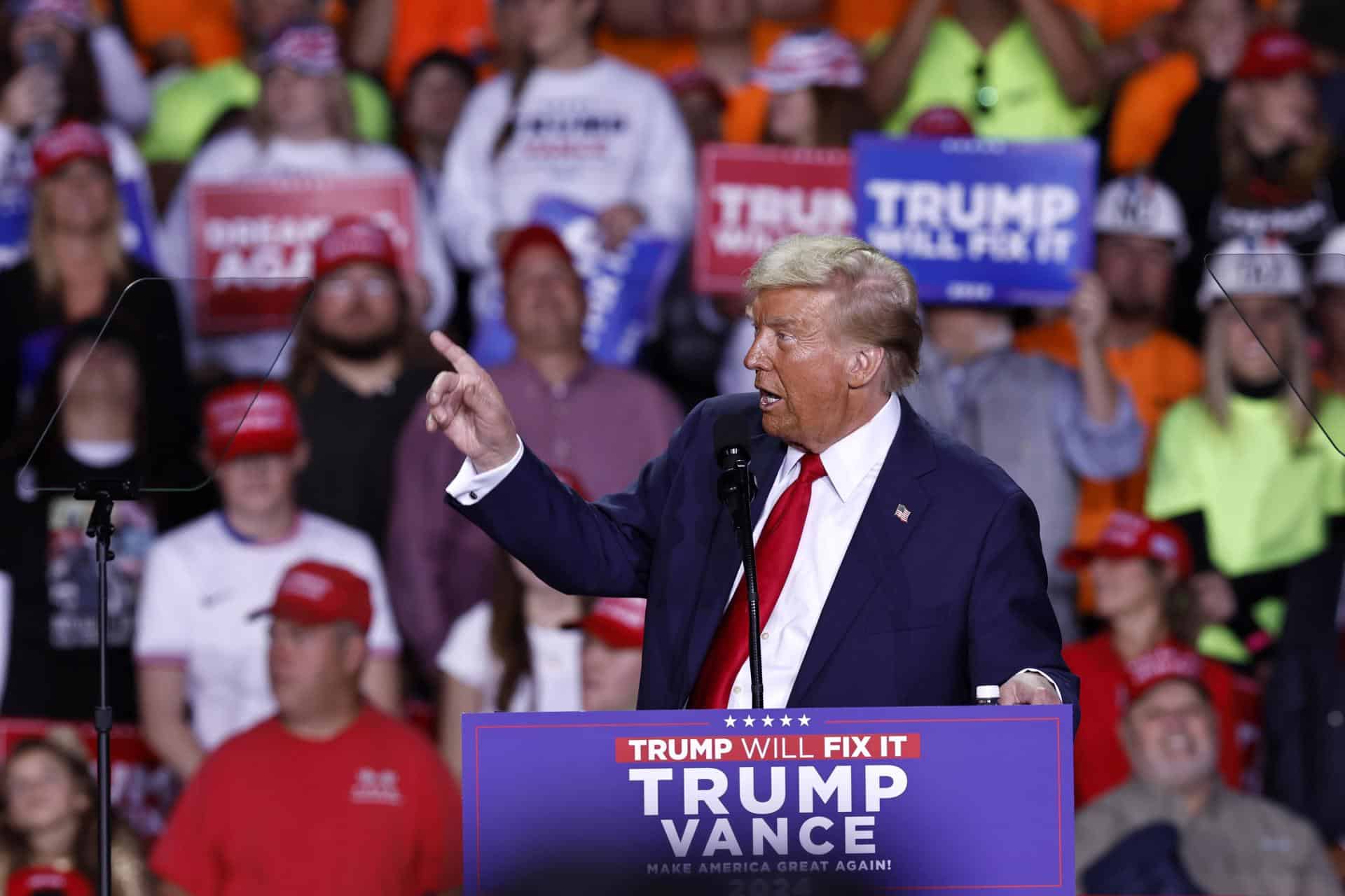 Fotografía de archivo del presidente electo de EE.UU., Donald Trump. EFE/EPA/CJ GUNTHER