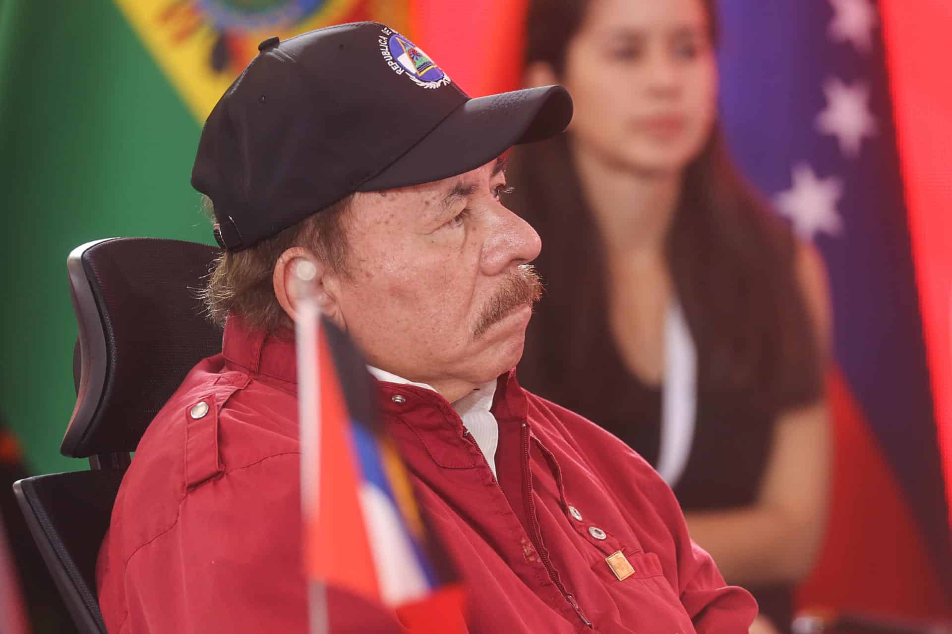 Fotografía de archivo del presidente de Nicaragua, Daniel Ortega, durante la Cumbre ALBA en el Palacio de Miraflores, en Caracas (Venezuela). EFE/ Miguel Gutiérrez ARCHIVO