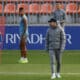 Simeone, durante el entrenamiento de este viernes en Majadahonda. EFE/ Mariscal