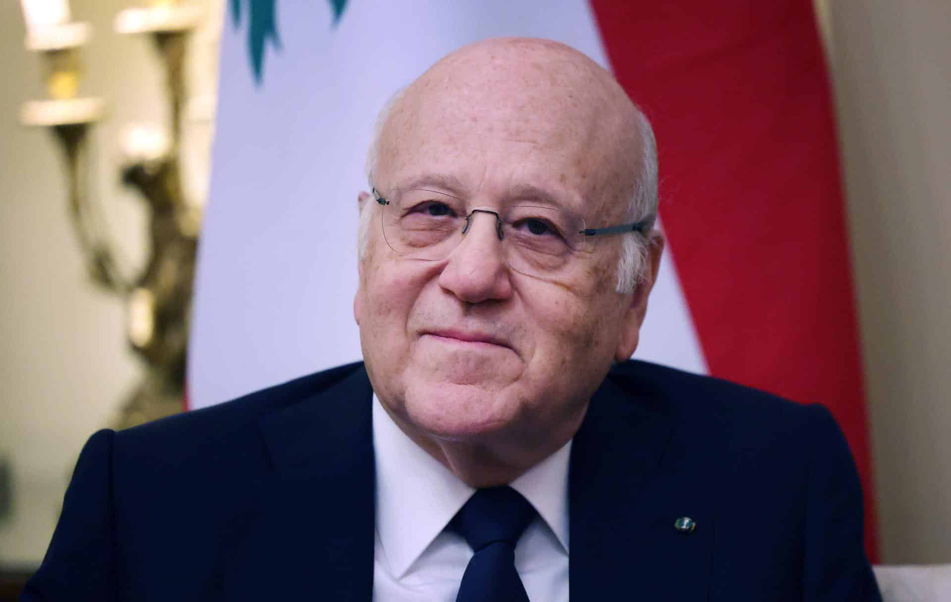 El primer ministro libanés Najib Mikati. EFE/EPA/ANDY RAIN / POOL