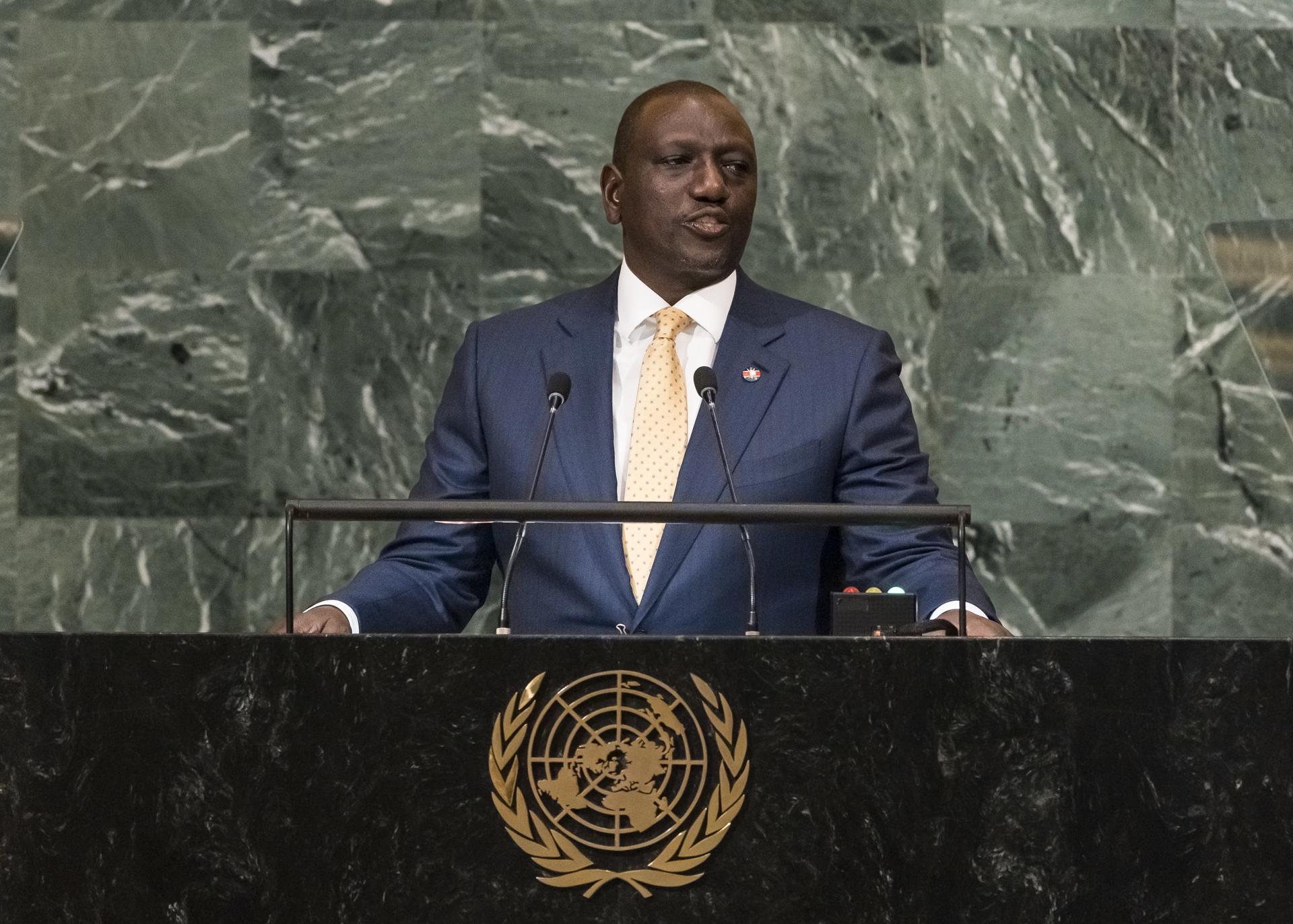 El presidente de Kenia, William Ruto. EFE/EPA/JUSTIN LANE