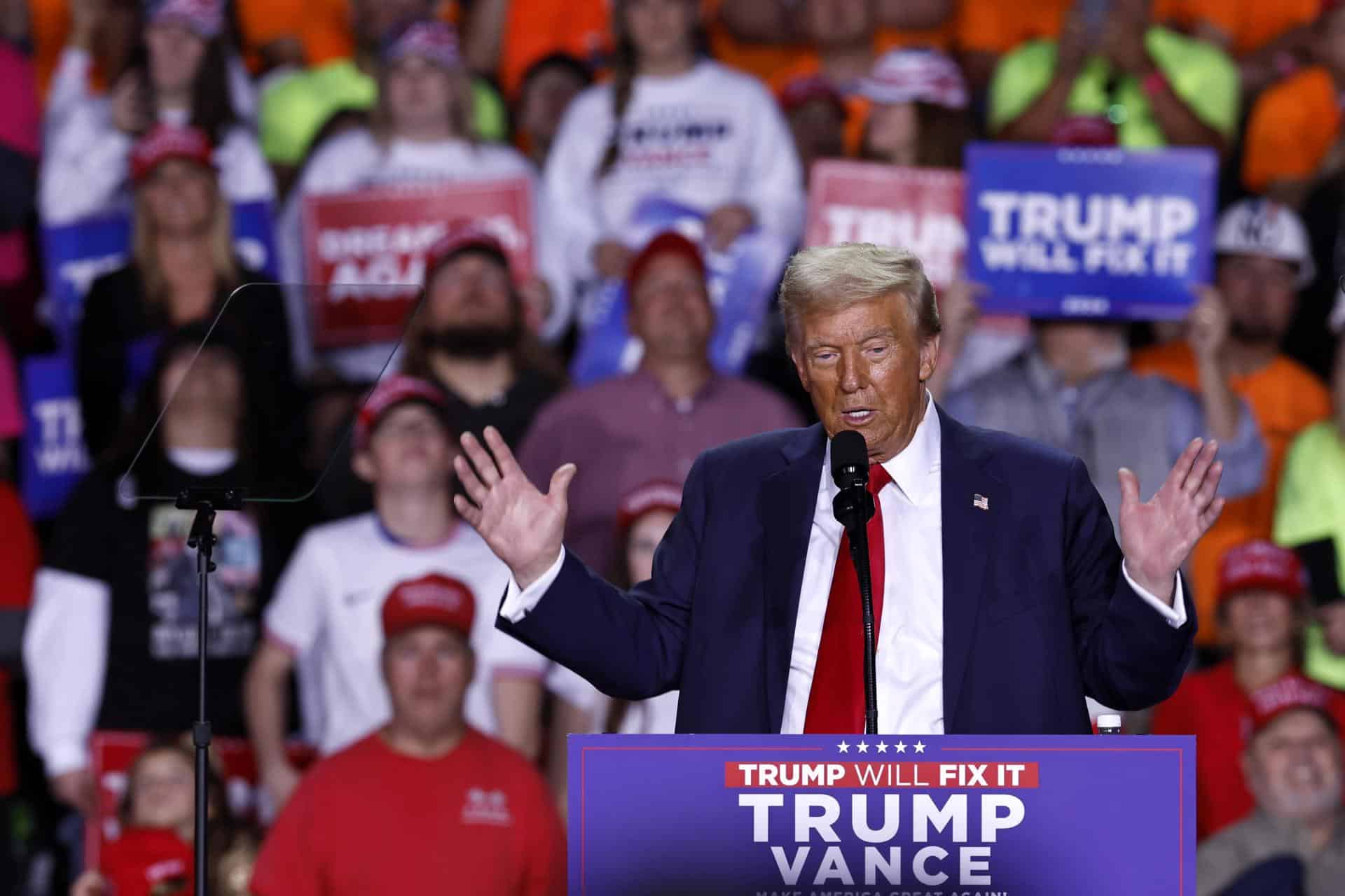 Fotografía de archivo del presidente electo de EE.UU., Donald Trump. EFE/EPA/CJ GUNTHER