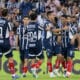 Jugadores de Rayados celebran un gol en el estadio BBVA de Monterrey (México). EFE/ Miguel Sierra