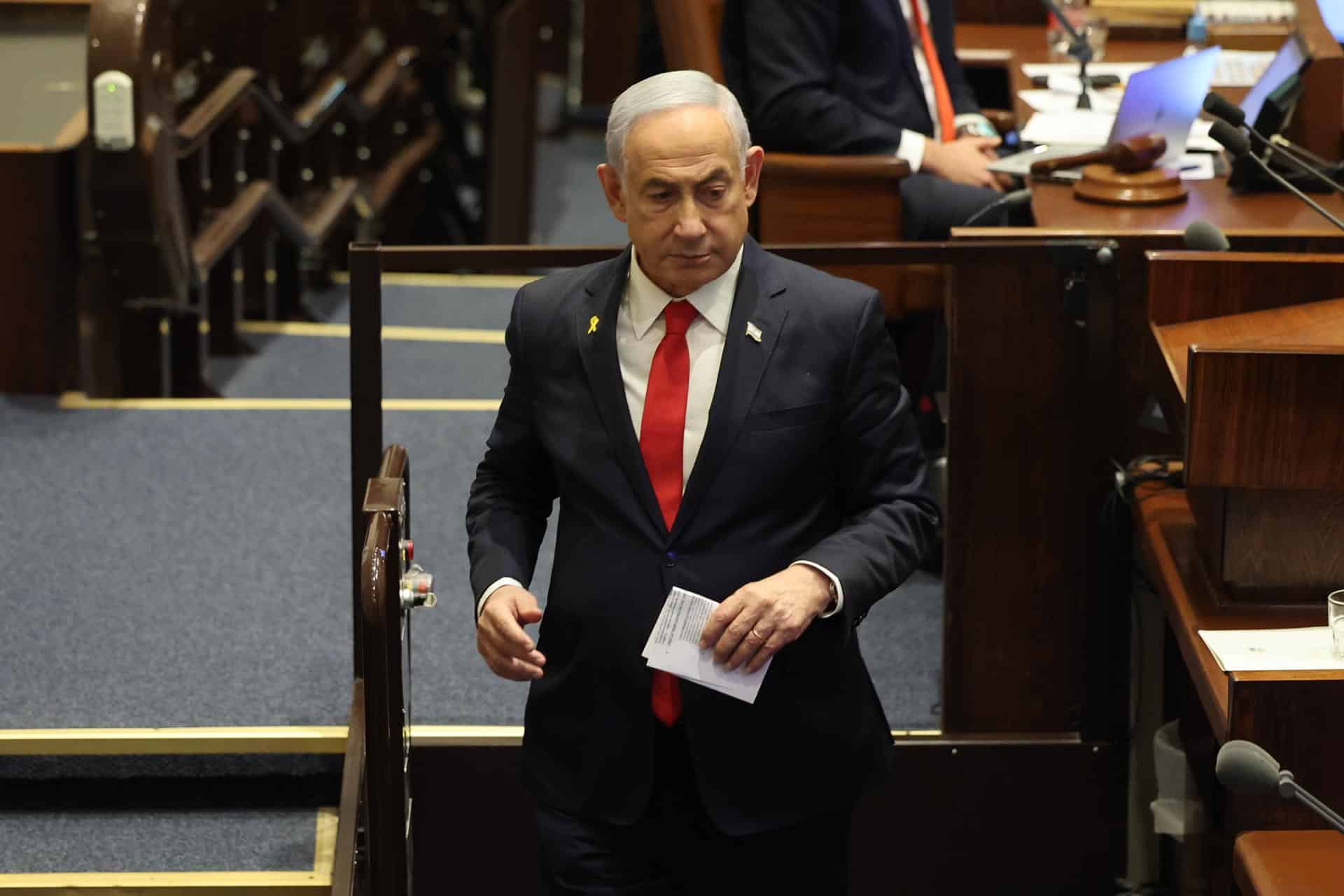 Fotografía del primer ministro israelí, Benjamín Netanyahu. EFE/Abir Sultan